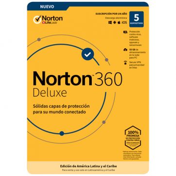 Norton 360 Deluxe 5 Dispositivo 1 Año
